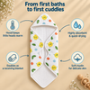 Muslin 2 layer hooded towel