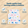 Muslin Button Jabla - Pack of 3